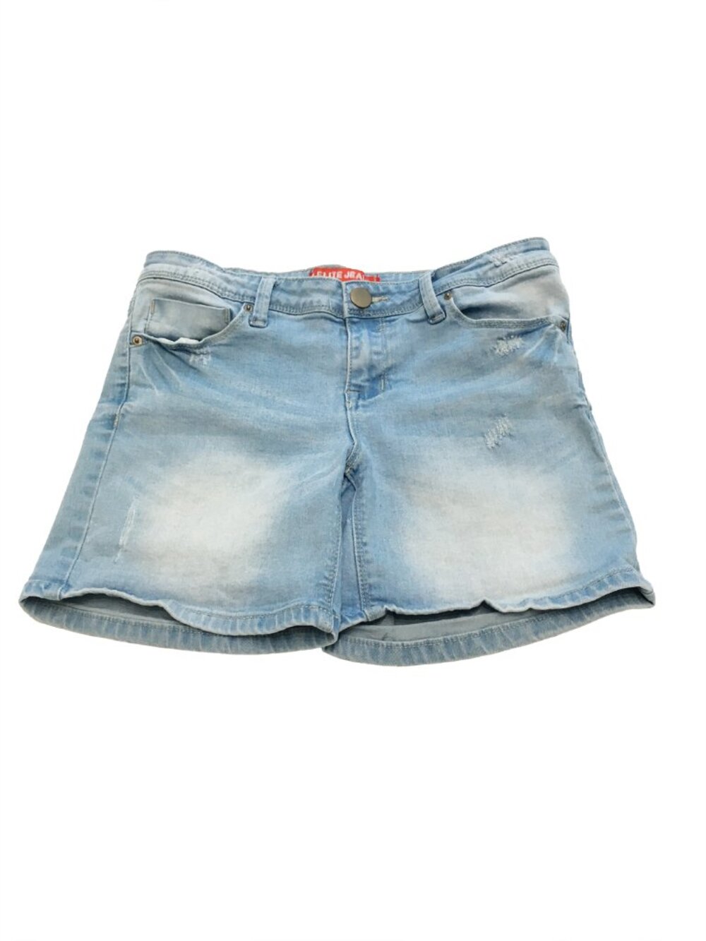 Elite Jeans Girls Light Blue Distressed Jean Shorts Size 5-6
